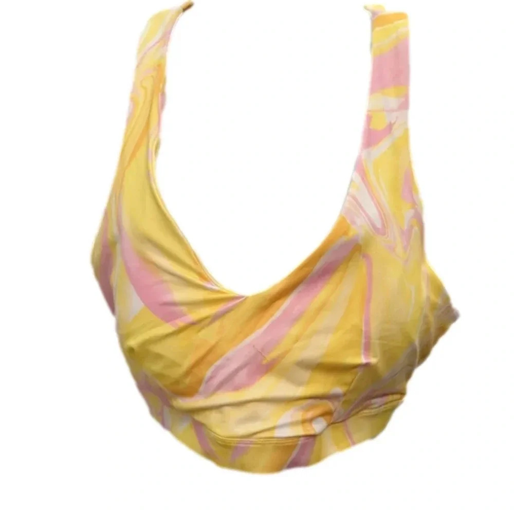 Id Ideology Tie-Dyed Low-Impact Strappy-Back Bra